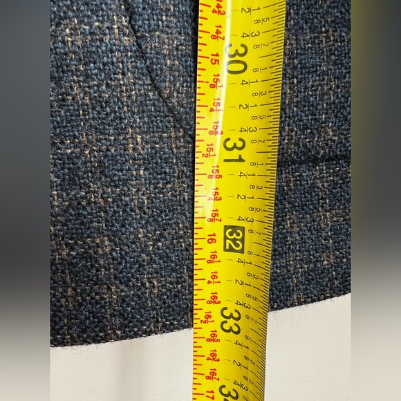 Hugo Boss Germany cashmere wool blend three button blazer jacket blue checkered - Picture 8 of 9